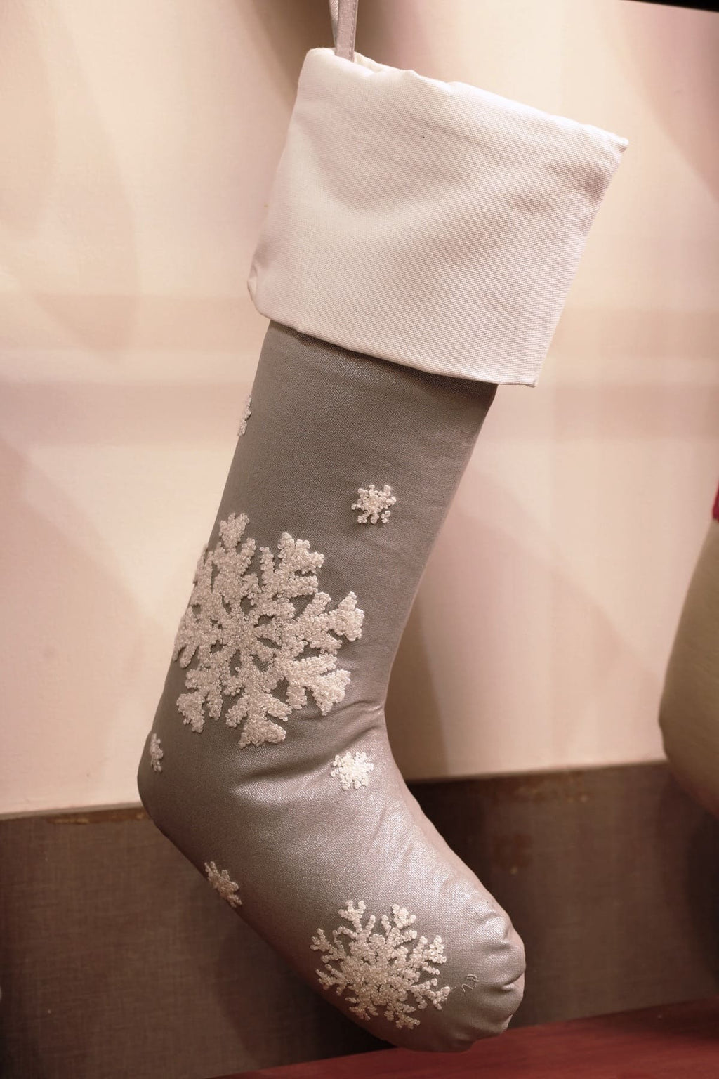Snowflake Embroidered Christmas Stocking