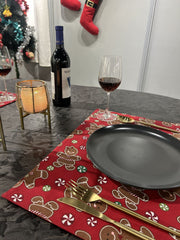 Festive Red & Character Christmas Home Decor Combo Pack 12-Pieces Set