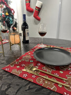 Ecrue Festive Red & Character Christmas Home Decor Combo Pack 12-Pieces Set
