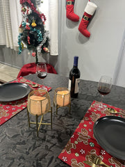 Festive Red & Character Christmas Home Decor Combo Pack 12-Pieces Set