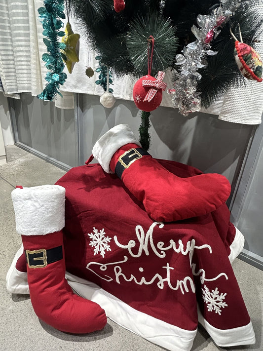 Festive Red & Character Christmas Home Decor Combo Pack 12-Pieces Set