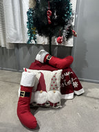 Ecrue Festive Red & Character Christmas Home Decor Combo Pack 12-Pieces Set