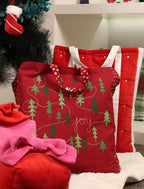 Velvet Embroidered Tote Bag