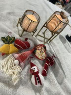 Ecrue Deluxe Navy & White Winter Wonderland Christmas Decor Combo Pack 12-Pieces Set