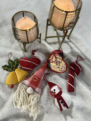 Festive Red & Character Christmas Home Decor Combo Pack 12-Pieces Set