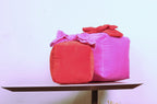 Velvet Christmas Gift Box Pillow