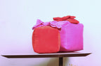 Ruby Red Tartan Holiday Taffy Candy Pillow