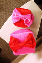 Velvet Christmas Gift Box Pillow
