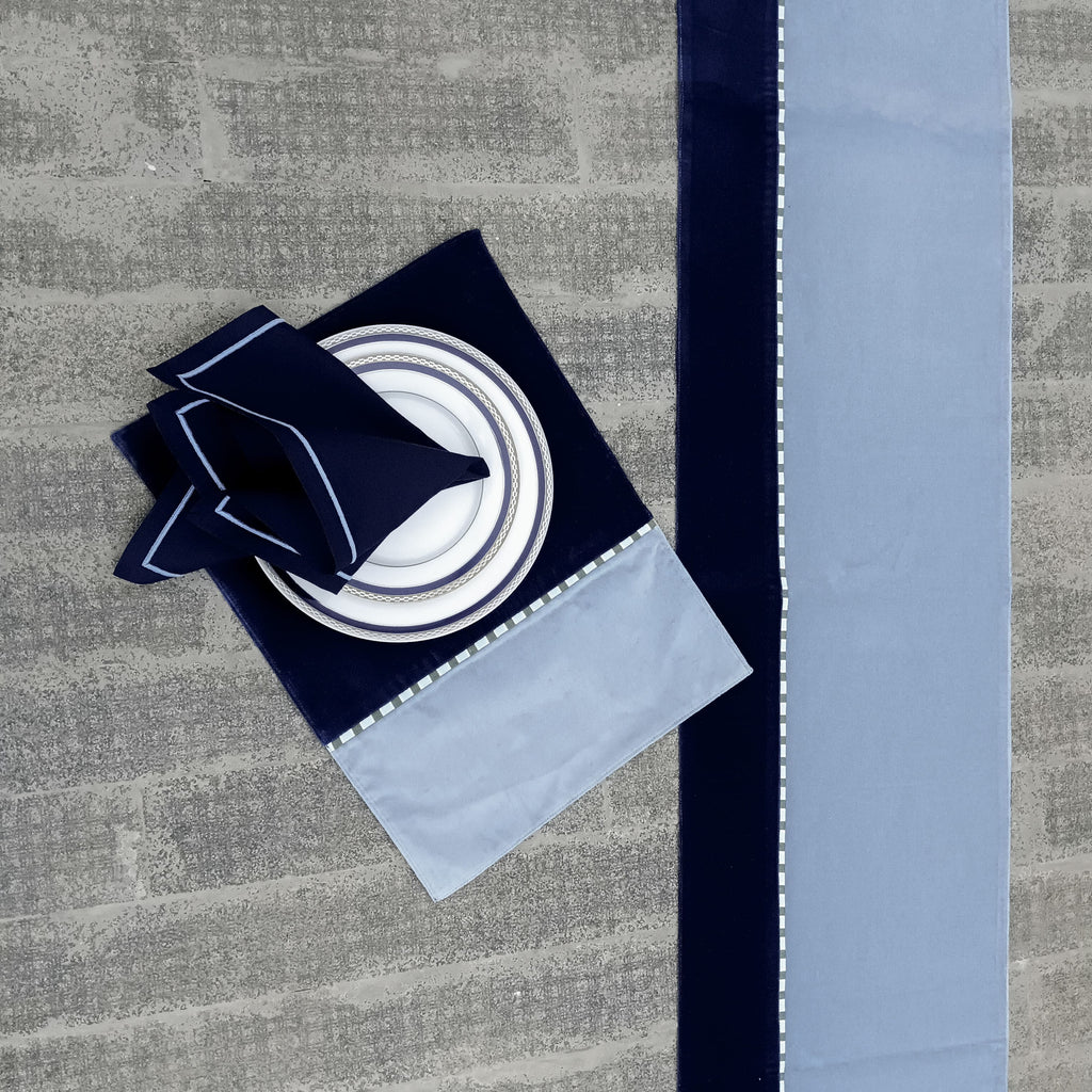 Luxurious Dining with the Cotton Velvet Table Set