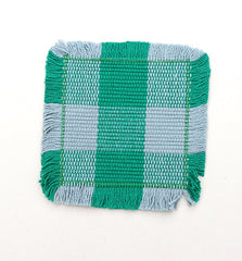 Woven Rib Check Coaster Set Size 6x6'' Pack Of 04Pieces