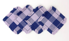 Woven Rib Check Coaster Set Size 6x6'' Pack Of 04Pieces