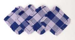 Woven Rib Check Coaster Set Size 6x6'' Pack Of 04Pieces