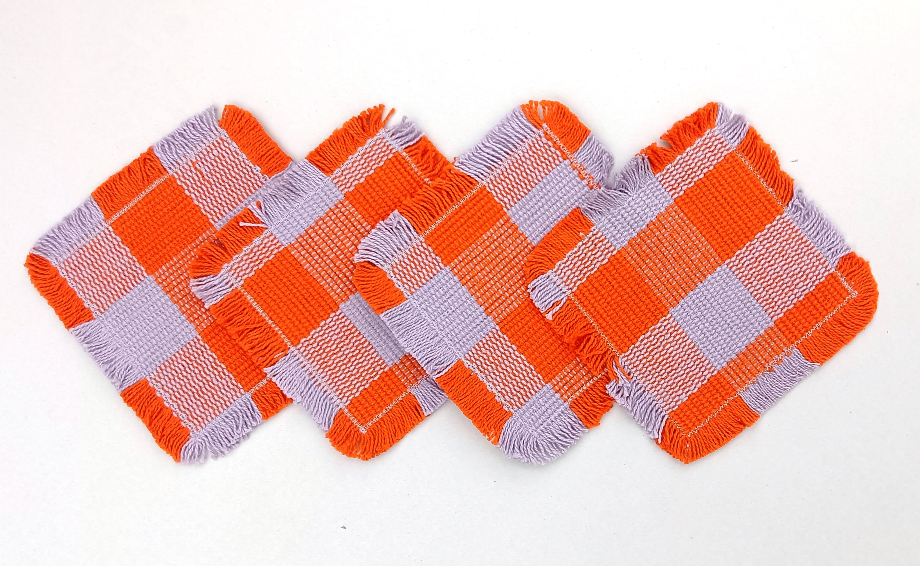 Heritage Ribbed Check Coaster Set Pack Of 4 Pieces