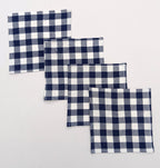 Classic Gingham Woven Coaster Set Pack Of 4pieces