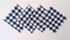Classic Gingham Woven Coaster Set Pack Of 4pieces
