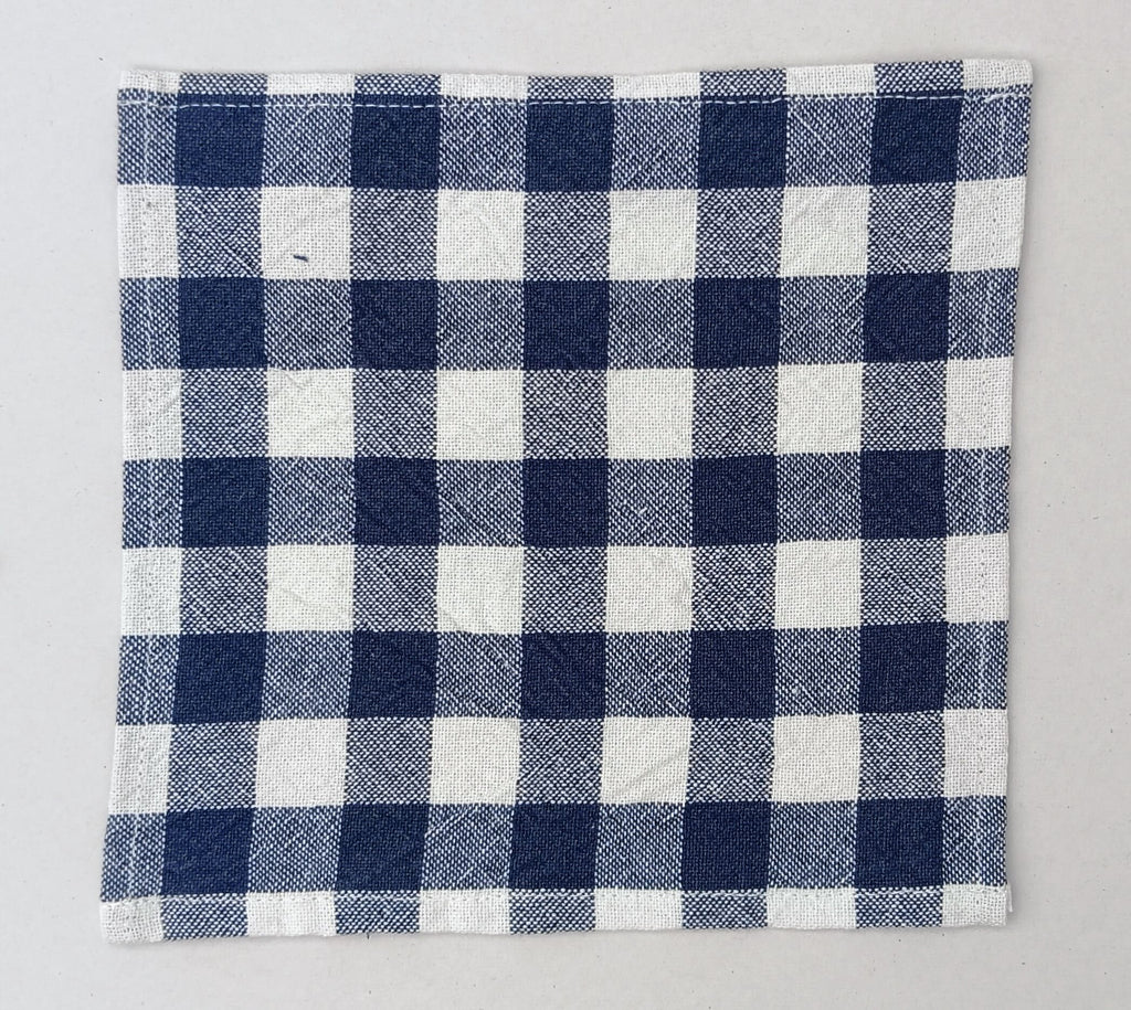 Classic Gingham Woven Coaster Set Pack Of 4pieces