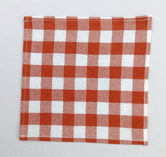 Woven Check Coaster Set size 7x7'' Pack Of 04pieces