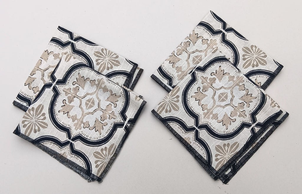 Classic Printed Napkin Set Pack Of 4 Pieces