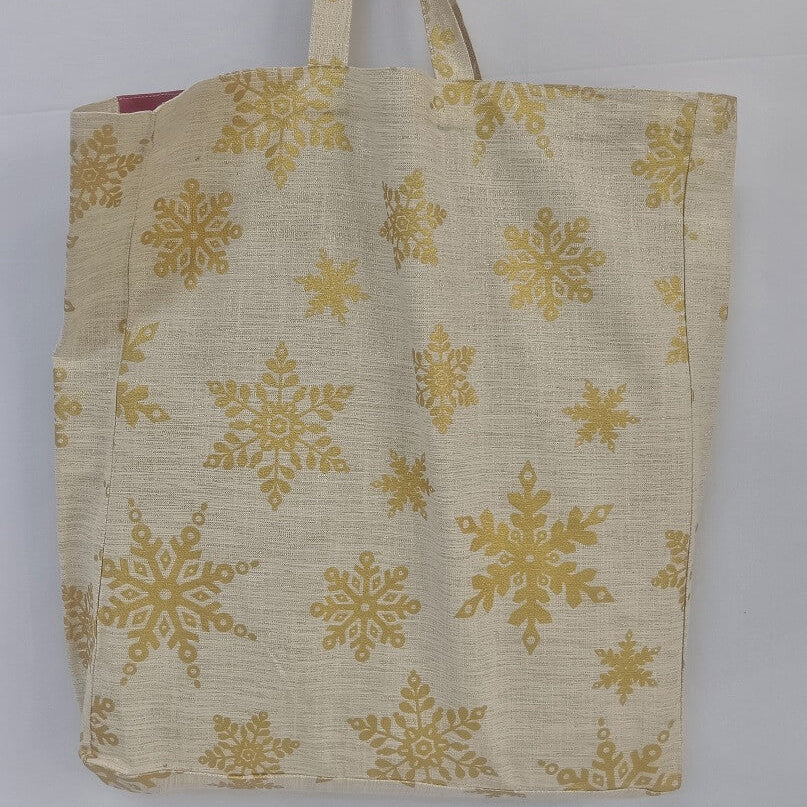 Sparkling Joy Snowman Holiday Tote Bag