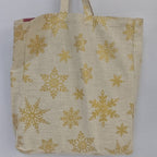 Sparkling Joy Snowman Holiday Tote Bag