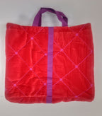 Quilted Cotton Velvet Embroidered Tote Bag