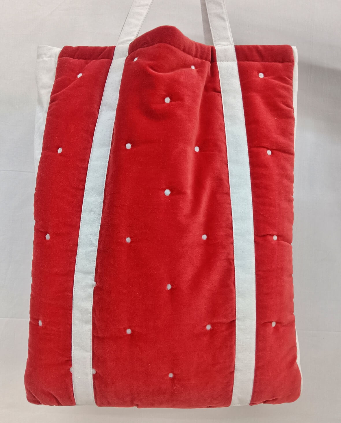 Velvet Embroidered Tote Bag