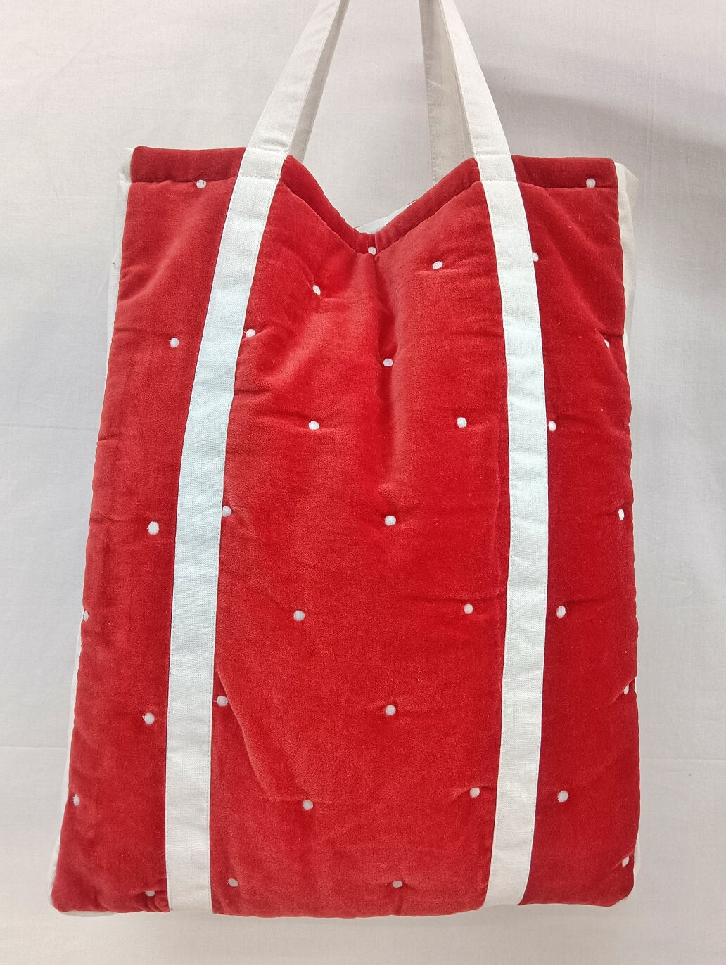 Velvet Embroidered Tote Bag