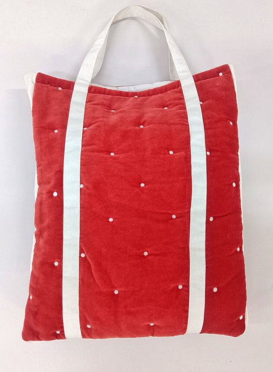 Luxurious Velvet Embroidered Tote Bag