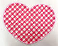 Heart-Shaped Woven Check Place Mat Set Of 2Pcs