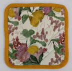 Citrus Grove Textured Quilted Coaster Set Pack Of 4 Pieces