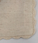 Autumn Acorn Embroidered Linen Coaster Set Pack Of 4pieces