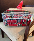Crimson Manor Woven Plaid Quilt Set