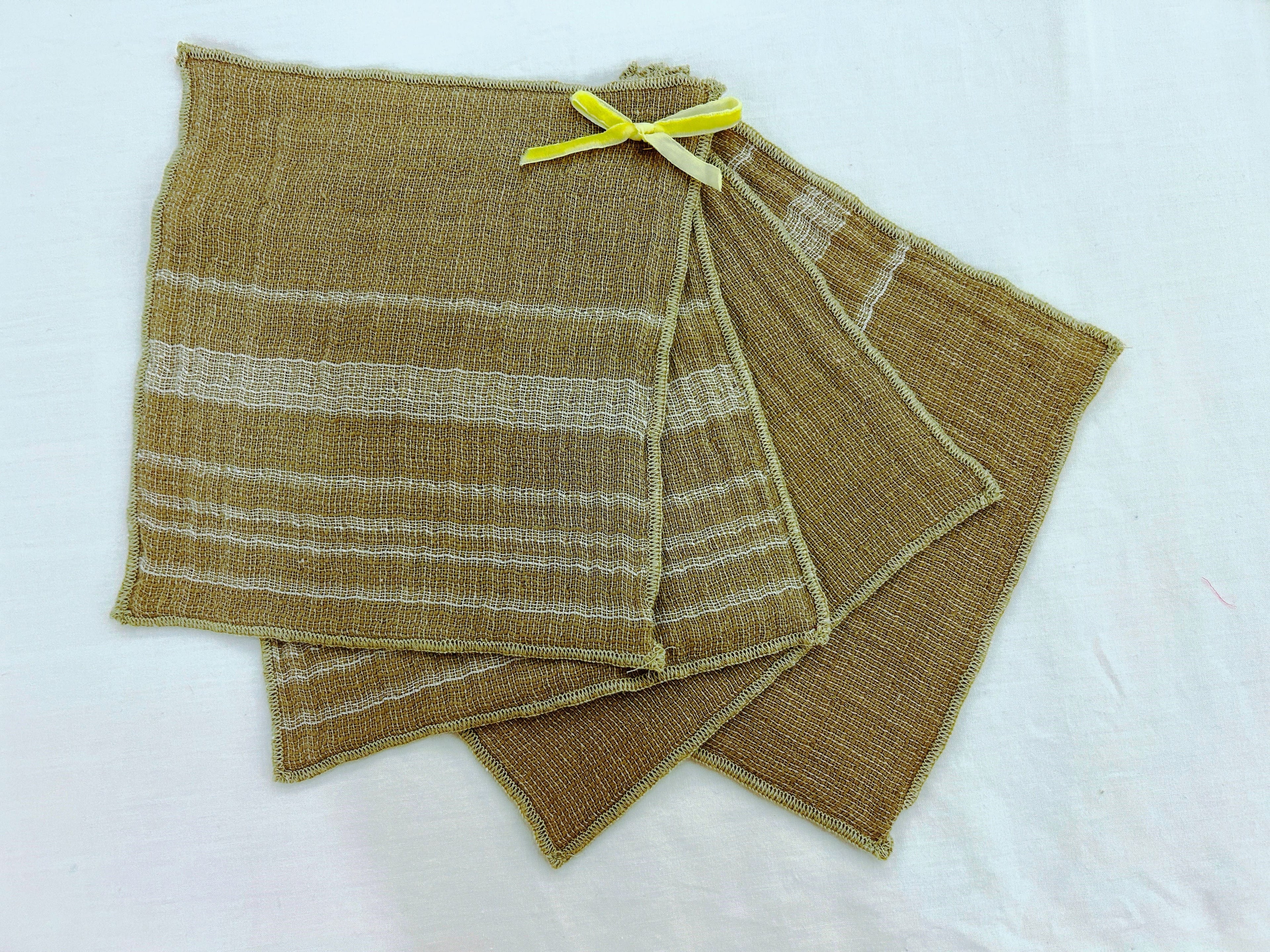 Double-Sided Cotton Gauze Dish Cloth Set Pack of 4 Pieces