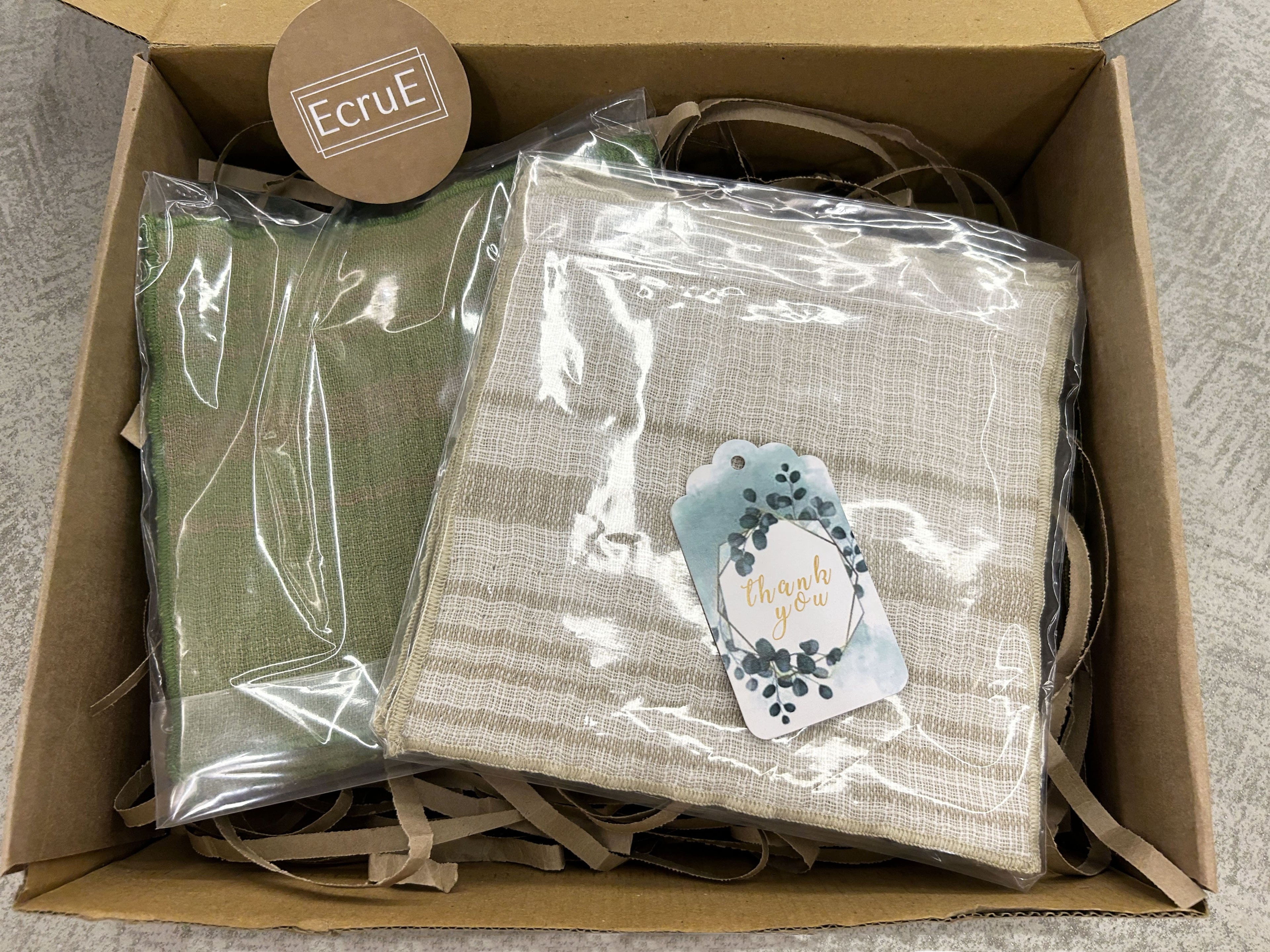 Double-Sided Cotton Gauze Dish Cloth Set Pack of 4 Pieces