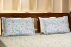 Meadow Bloom Printed 300TC Bed Sheet Set Size 108x108