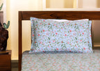 Meadow Bloom Printed 300TC Bed Sheet Set Size 108x108