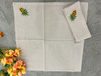 Embroidered Pineapple Harvest Napkin Set Pack Of 4 Pieces