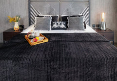Luxury Handcrafted Channel Quilted Quilt Set