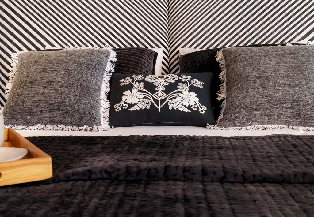 Luxury Handcrafted Channel Quilted Quilt Set