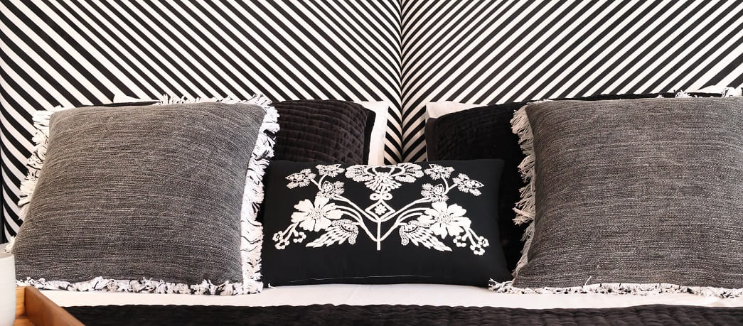 Hand-Beaded And Embroidered Cushion