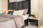 Ecrue Embroidered Cotton Satin Duvet Cover Set