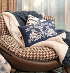 Hand-Beaded And Embroidered Cushion