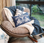 Hand-Beaded And Embroidered Cushion