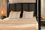 Luxury Handcrafted Channel Quilted Quilt Set