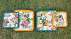 Citrus Grove Textured Quilted Coaster Set Pack Of 4 Pieces