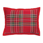 Crimson Manor Woven Plaid Quilt Set