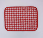 Gingham Christmas Quilted Placemat