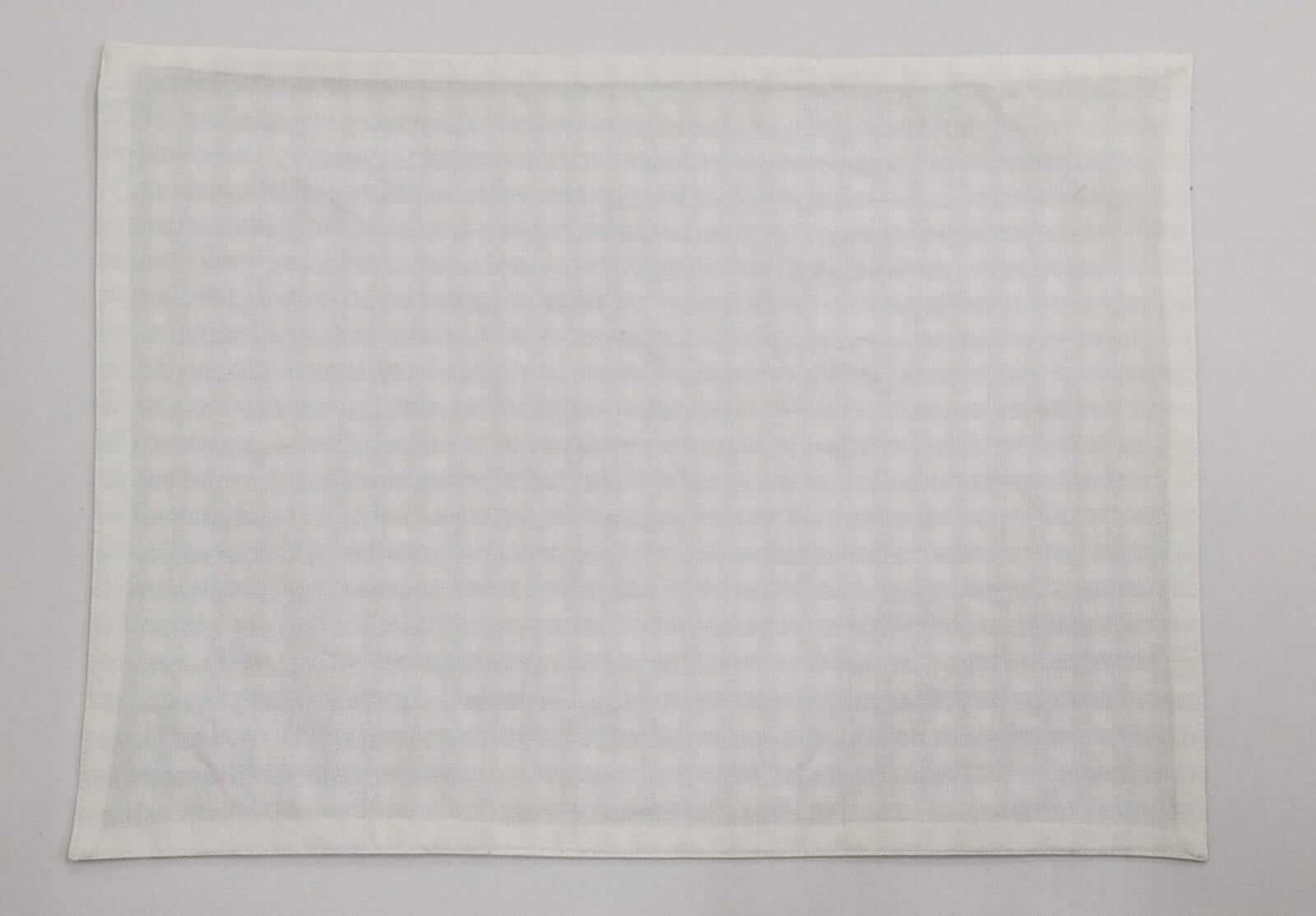 Festive Green Gingham Embroidered Placemat Set Of 2Pcs
