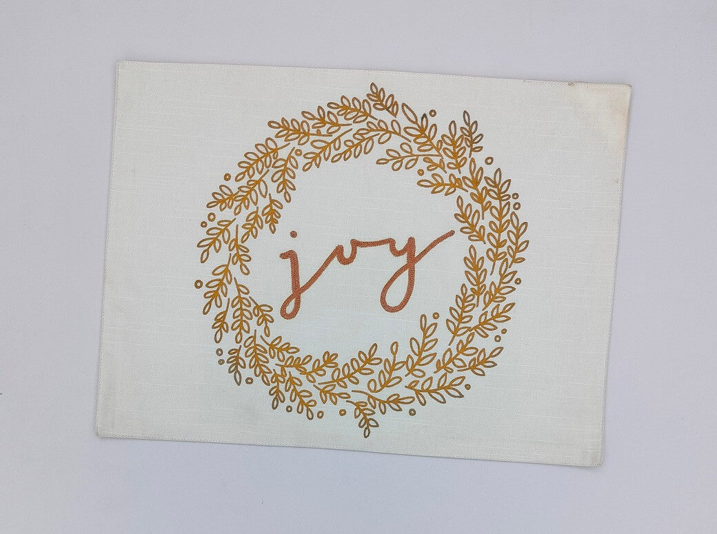 Joy Wreath Holiday Placemat