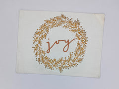 Joy Wreath Holiday Placemat